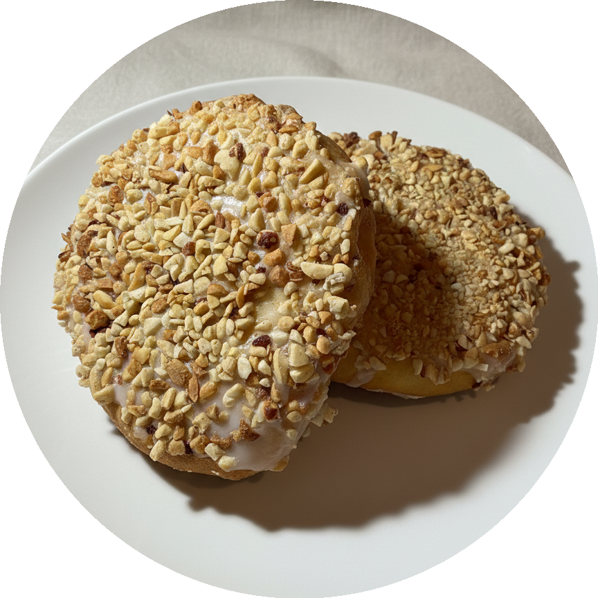 Nutty Fried Cinnamon Roll