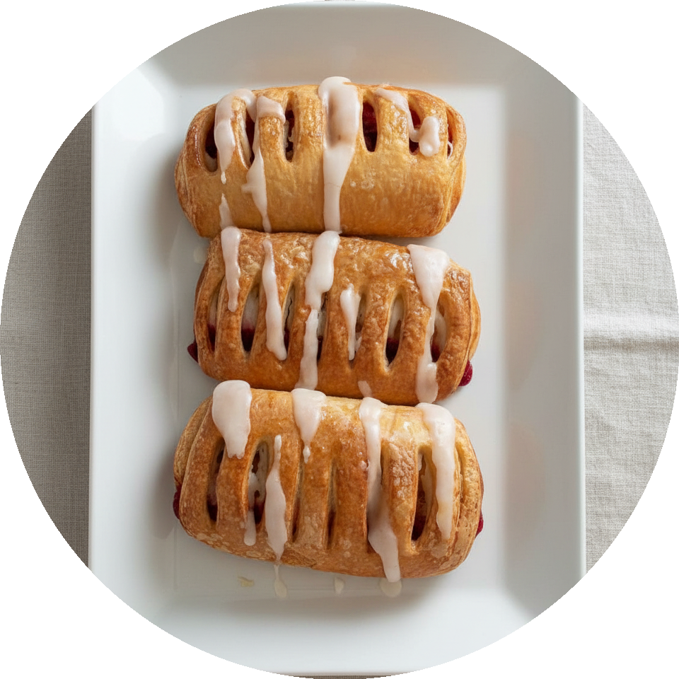 Strawberry & Cream Cheese Croissants